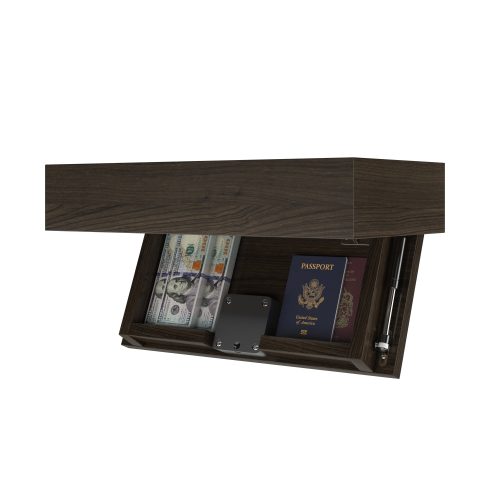 ConcealedShelves 20x3.75x10 Cherry Burnt Coal Open