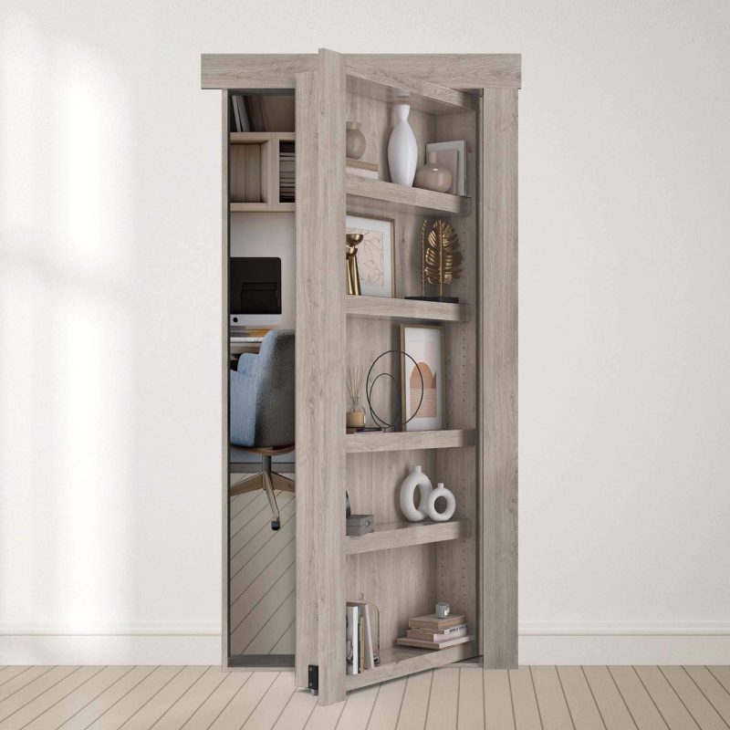 EcoCraftedAutoswingBookcaseDoor Lifestyle