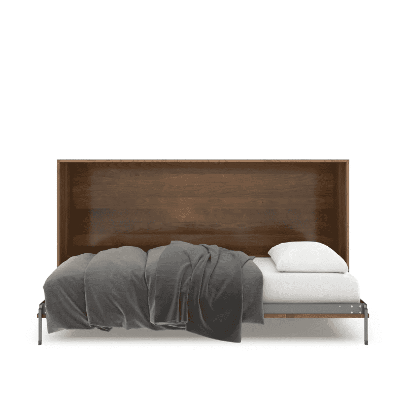 Horizontal Murphy Bed Alder Medium Open