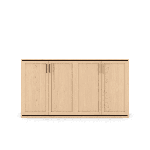 Horizontal Murphy Bed Maple Shaker Panel Closed