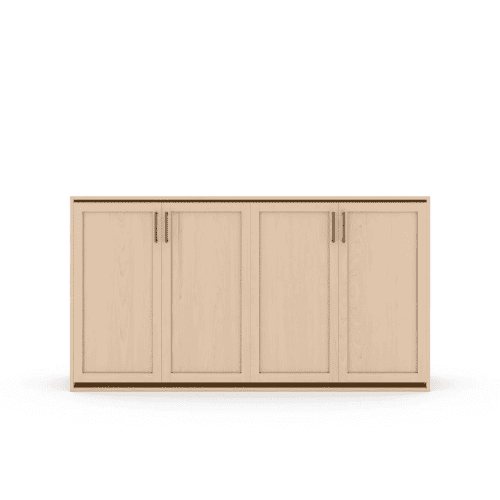 Horizontal Murphy Bed Maple Shaker Panel Closed