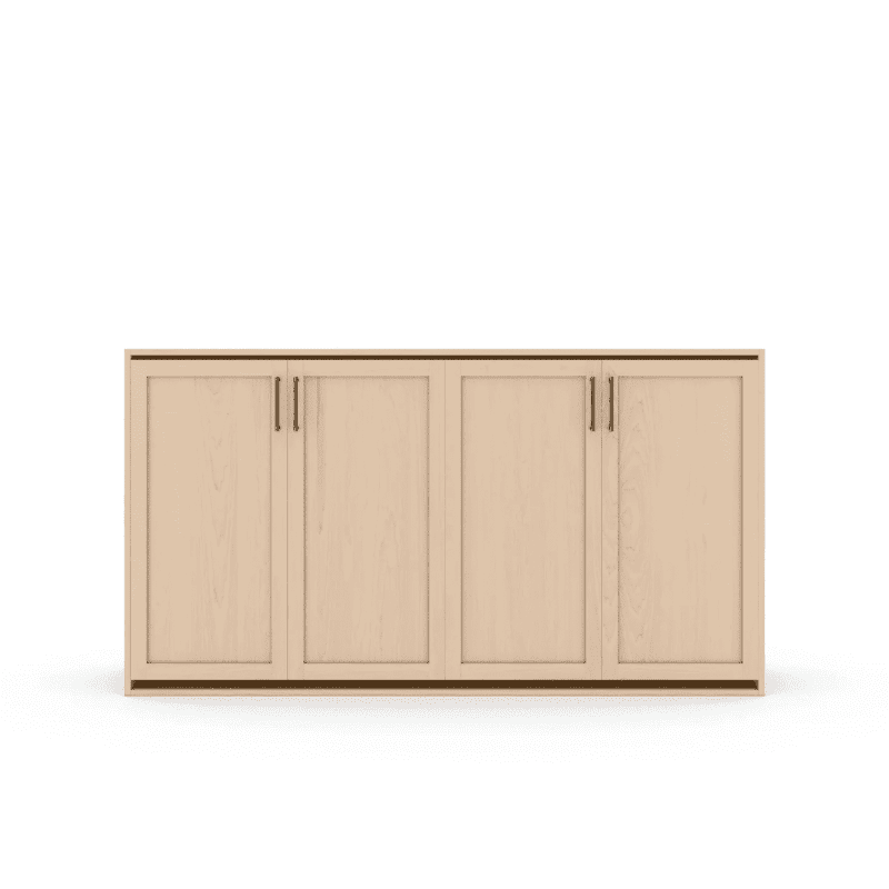 Horizontal Murphy Bed Maple Shaker Panel Closed