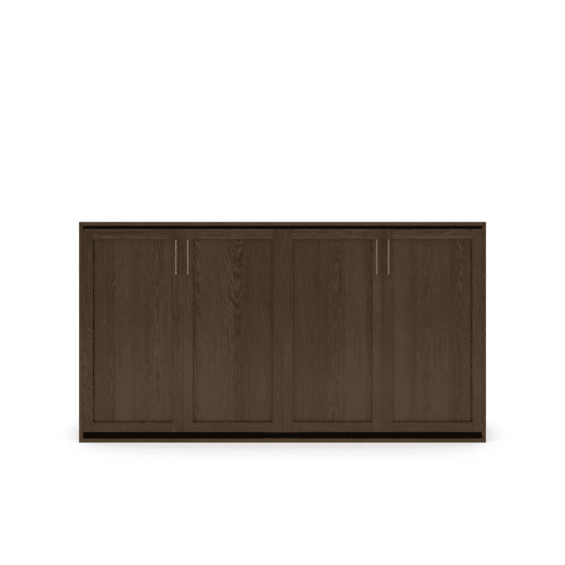 Horizontal Murphy Bed Oak Shaker Panel Closed