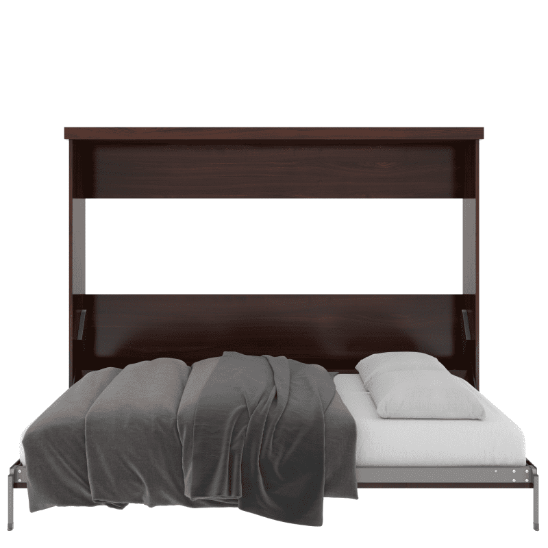 Queen Bed Horizontal Open Cherry Dark