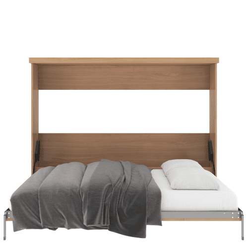 Queen Bed Horizontal Open Cherry Unfinished