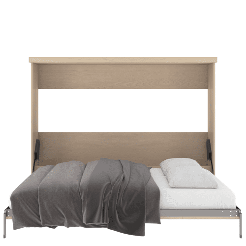 Queen Bed Horizontal Open Maple Unfinished