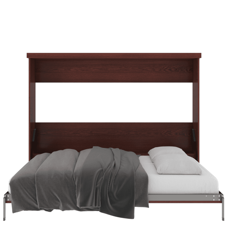 Queen Bed Horizontal Open Oak Cherry