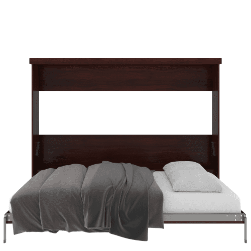 Queen Bed Horizontal Open Walnut Cherry