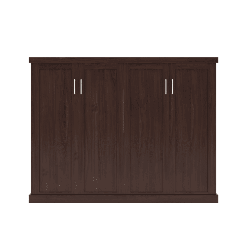 Queen Bed Shaker Cherry Dark closed