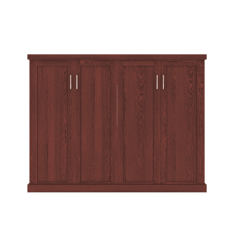 Queen Bed Shaker Oak Cherry Closed