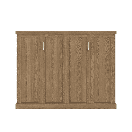 Queen Bed Shaker Oak Medium Closed