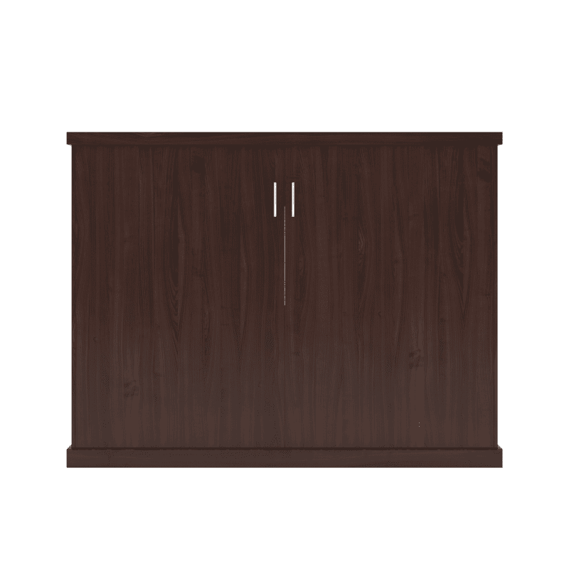 Queen Bed Slab Cherry Dark closed