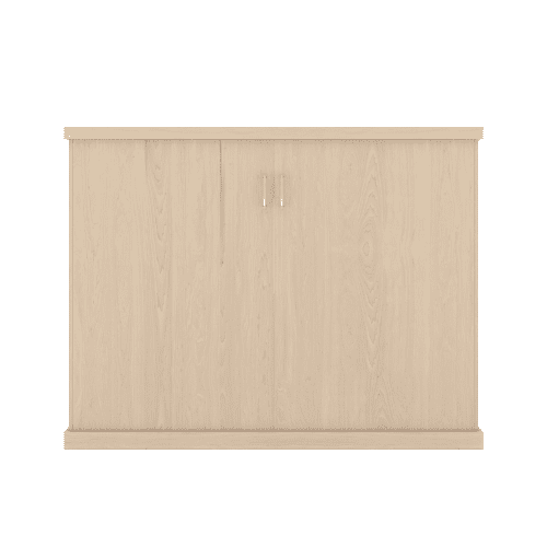 Queen Bed Slab Maple Unfinished closed