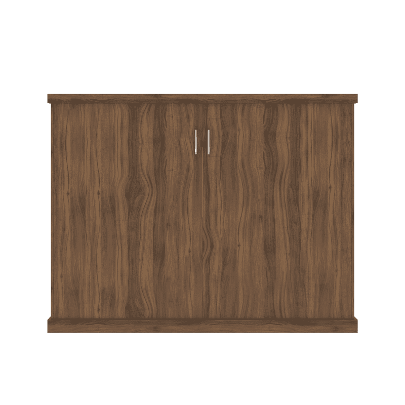 Queen Bed Slab Walnut Clear closed