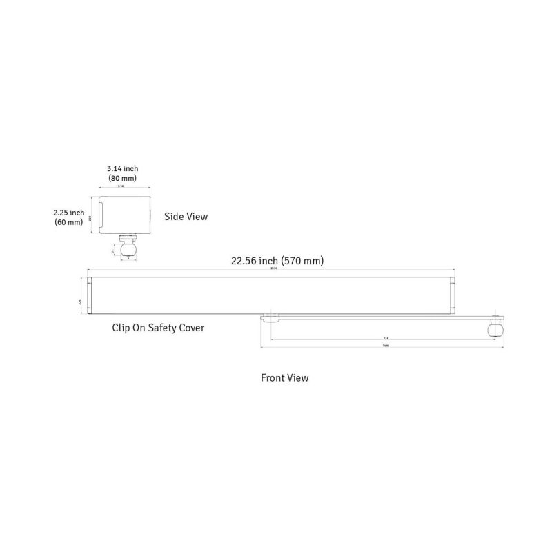 autoswing dimensions