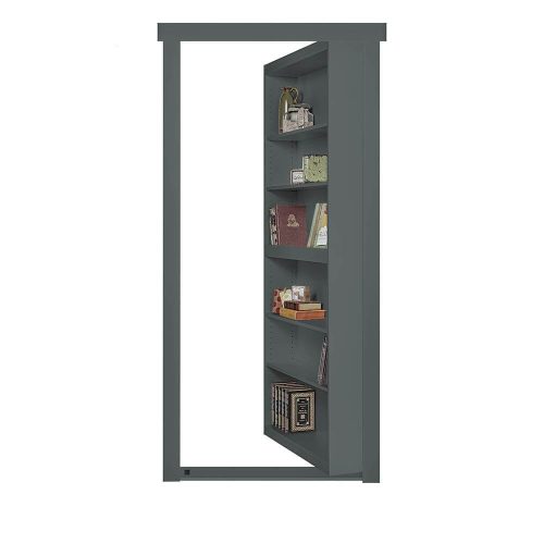 Single Flush Mount Paint Grade Hidden Bookcase Door - Murphy Door, Inc.